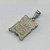 PINGENTE EM AÇO INOXIDÁVEL - PINGENTE EM AÇO INOXIDÁVEL PLACA COM PALAVRA JESUS 12X17MM - ACPG000069 - Imagem 2