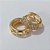 BRINCO FOLHEADO A OURO - BANHADO COM 5 MILÉSIMOS + VERNIZ DIAMOND - BRINCO DE ARGOLA 36MM - (OURO097)OUBR000146 - Imagem 2