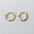BRINCO FOLHEADO A OURO - BANHADO COM 5 MILÉSIMOS + VERNIZ DIAMOND - BRINCO DE ARGOLA COM TRAVA DESENHADO 10MM - (OURO105) OUBR000154 - Imagem 1