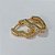 BRINCO FOLHEADO A OURO - BANHADO COM 5 MILÉSIMOS + VERNIZ DIAMOND - BRINCO DE ARGOLA FORMATO CORAÇÃO CRAVEJADO COM MICRO ZIRCÔNIAS 13MM - (OURO107)OUBR000156 - Imagem 2