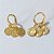 BRINCO FOLHEADO A OURO - BANHADO COM 5 MILÉSIMOS + VERNIZ DIAMOND - BRINCO ARGOLINHA DE PRESSÃO PINGENTES SÃO BENTO 8MM - (OURO114)- OUBR000159 - Imagem 1