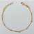 PULSEIRA FOLHEADA A OURO - BANHADO COM 5 MILÉSIMOS + VERNIZ DIAMOND - PULSEIRA COM BOLINHAS - TAMANHOS: 12CM + EXTENSOR - (OURO163) OUPS000037 - Imagem 1