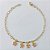 PULSEIRA FOLHEADA A OURO - BANHADO COM 3 MILÉSIMOS + VERNIZ DIAMOND - PULSEIRA 20CM COM BORBOLETAS ROSAS OUPS000037 - Imagem 1