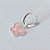 BRINCO FOLHEADO A PRATA COM 50 MILÉSIMOS + VERNIZ DIAMOND ARGOLA DE PRESSÃO BORBOLETA ROSA 11MM(PRA376) PRBR001069 - Imagem 3