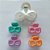 KIT 5 PRESILHAS (PIRANHAS) COLORIDAS - 4 UNIDADES 24CM E 1 UNIDADE 45CM CBPR000008 - Imagem 1