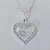 GARGANTILHA FOLHEADA A PRATA COM 50 MILÉSIMOS + VERNIZ DIAMOND CORRENTE VENEZIANA 42CM CORAÇÃO LOVE  14MM PRGG001349 - Imagem 2