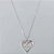 GARGANTILHA FOLHEADA A PRATA COM 50 MILÉSIMOS + VERNIZ DIAMOND CORRENTE VENEZIANA 42CM CORAÇÃO TRIPLO COM ZIRCÔNIAS COLORIDAS 20MM PRGG001353 - Imagem 1
