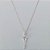 GARGANTILHA FOLHEADA A PRATA COM 50 MILÉSIMOS + VERNIZ DIAMOND CORRENTE VENEZIANA 42CM ZIRCÔNIA FORMATO CORAÇÃO  7MM PRGG001354 - Imagem 1