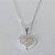 GARGANTILHA FOLHEADA A PRATA COM 50 MILÉSIMOS + VERNIZ DIAMOND CORRENTE VENEZIANA 42CM CORAÇÃ CRAVEJADO COM MICRO ZIRCÔNIAS 6MM PRGG001355 - Imagem 2