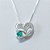 GARGANTILHA FOLHEADA A PRATA COM 50 MILÉSIMOS + VERNIZ DIAMOND CORRENTE VENEZIANA 45CM CORAÇÃO VAZADO COM MICRO ZIRCÔNIAS E ZIRCÔNIA VERDE 16MM PRGG001356 - Imagem 2