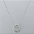 GARGANTILHA FOLHEADA A PRATA COM 50 MILÉSIMOS + VERNIZ DIAMOND CORRENTE VENEZIANA 42CM PINGENTE CORAÇÃO ESCRITO MÃE COM MICRO ZIRCÔNIAS CRISTAIS 17MM PRGG001364 - Imagem 1