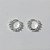 BRINCO FOLHEADO A PRATA COM 50 MILÉSIMOS + VERNIZ DIAMOND ARGOLA COM TRAVA DESENHADO 9MM PRBR001077 - Imagem 1