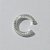BRINCO FOLHEADO A PRATA COM 50 MILÉSIMOS + VERNIZ DIAMOND EAR CUFF COM ZIRCÔNIAS 13MM (UNIDADE) PRBR001080 - Imagem 1