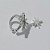 BRINCO FOLHEADO A PRATA COM 50 MILÉSIMOS + VERNIZ DIAMOND EAR CUFF COM ZIRCÔNIAS COLORIDAS ESTRELAS 10MM (UNILDADE) PRBR001081 - Imagem 2
