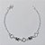 PULSEIRA FOLHEADA A PRATA COM 50 MILÉSIMOS + VERNIZ DIAMOND 15CM BORBOLETAS PRETAS  FECHO LAGOSTA PRPS001020 - Imagem 1