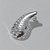 BRINCO FOLHEADO A PRATA COM 50 MILÉSIMOS + VERNIZ DIAMOND BRINCO DE PINO FORMATO GOTA VAZADAS 17MM PRBR001085 - Imagem 2