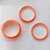BRACELETE EM ACRÍLICO - KIT COM 3 PULSEIRAS LARANJAS TAMANHO 7CM PRBJ000004 - Imagem 3