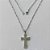 GARGANTILHA EM AÇO INOXIDÁVEL - (AÇO013) GARGANTILHA COM PINGENTE CRUCIFIXO EM ALTO RELEVO COM PALAVRA JESUS 19X31MM - COMPRIMENTO: 50CM - FECHO LAGOSTA - (AÇO1289) ACGG000207 - Imagem 1