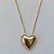 CONJUNTO FOLHEADO A OURO - BANHADO COM 5 MILÉSIMOS + VERNIZ DIAMOND - CONJUNTO COM CORRENTE VENEZIANA 45CM E PINGENTES CORAÇÕES LISOS 15MM - FECHO REDONDO - (OURO194) OUCJ000041 - Imagem 2