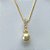 CONJUNTO FOLHEADO A OURO - BANHADO COM 5 MILÉSIMOS + VERNIZ DIAMOND - CONJUNTO COM CORRENTE VENEZIANA 45CM E PINGENTES PÉROLAS COM ZIRCÔNIAS 20MM - FECHO REDONDO - (OURO195) OUCJ000042 - Imagem 2