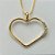 CONJUNTO FOLHEADO A OURO - BANHADO COM 5 MILÉSIMOS + VERNIZ DIAMOND -  CONJUNTO COM CORRENTE VENEZIANA 45CM E PINGENTES CORAÇÕES VAZADOS COM ZIRCÔNIAS 21X25MM - FECHO REDONDO - (OURO196) OUCJ000043 - Imagem 2