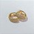 BRINCO FOLHEADO A OURO - BANHADO COM 5 MILÉSIMOS + VERNIZ DIAMOND - (AR22) BRINCO DE ARGOLA COM 2 FILEIRAS DE MICRO ZIRCÔNIAS 11MM - (OURO203) OUBR000179 - Imagem 2