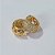 BRINCO FOLHEADO A OURO - BANHADO COM 5 MILÉSIMOS + VERNIZ DIAMOND - BRINCO DE ARGOLA COM 4 FILEIRAS DE MICRO ZIRCÔNIAS 12MM - OUBR000179 - Imagem 1