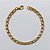 PULSEIRA FOLHEADA A OURO - BANHADO COM 5 MILÉSIMOS + VERNIZ DIAMOND - PULSEIRA 21CM LARGURA 6MM OUPS000040 - Imagem 1