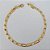 PULSEIRA FOLHEADA A OURO - BANHADO COM 5 MILÉSIMOS + VERNIZ DIAMOND - PULSEIRA - TAMANHOS: 17CM - (OURO207) OUPS000041 - Imagem 1