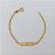 PULSEIRA FOLHEADA A OURO - BANHADO COM 5 MILÉSIMOS + VERNIZ DIAMOND - (PLD108) PULSEIRA INFANTIL CHAPINHA - TAMANHOS: 16CM - (OURO208)) OUPS000042 - Imagem 1