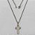 GARGANTILHA EM AÇO INOXIDÁVEL - (AÇO01) CORRENTE 50CM COM PINGENTE CRUCIFIXO VAZADO 14X24MM - FECHO LAGOSTA (AÇO1302) - ACGG000209 - Imagem 1