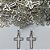 PINGENTE EM AÇO INOXIDÁVEL - PINGENTE CRUCIFIXO VAZADO 14X24MM (AÇO1303) - ACPG000071 - Imagem 2