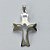 PINGENTE EM AÇO INOXIDÁVEL - PINGENTE CRUCIFIXO CURVO VAZADO 21X33MM (AÇO1304) - ACPG000072 - Imagem 1