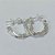 BRINCO FOLHEADO A PRATA COM 50 MILÉSIMOS + VERNIZ DIAMOND - BRINCO DE PINO ARGOLA TORCIDA 21MM (PAR) PRBR001092 - Imagem 2