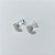 BRINCO FOLHEADO A PRATA COM 50 MILÉSIMOS + VERNIZ DIAMOND - BRINCO DE PINO CORAÇÃO COM MICRO ZIRCÔNIAS 8MM PRBR001096 - Imagem 2