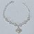 PULSEIRA FOLHEADA A PRATA COM 50 MILÉSIMOS + VERNIZ DIAMOND - PULSEIRA 19CM COM PÉROLAS E PINGENTE TREVO - FECHO LAGOSTA PRPS001022 - Imagem 1