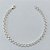PULSEIRA FOLHEADA A PRATA COM 50 MILÉSIMOS + VERNIZ DIAMOND - PULSEIRA COM ARGOLAS DUPLAS - TAMANHO: 19CM - FECHO LAGOSTA PRPS001023 - Imagem 1