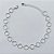 PULSEIRA FOLHEADA A PRATA COM 50 MILÉSIMOS + VERNIZ DIAMOND - PULSEIRA CÍRCULOS VAZADOS - TAMANHO: 18CM - FECHO LAGOSTA PRPS001025 - Imagem 1