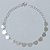PULSEIRA FOLHEADA A PRATA COM 50 MILÉSIMOS + VERNIZ DIAMOND - PULSEIRA COM CORAÇÕES - TAMANHO: 19CM - FECHO LAGOSTA PRPS001025 - Imagem 1