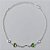 PULSEIRA FOLHEADA A PRATA COM 50 MILÉSIMOS + VERNIZ DIAMOND - PULSEIRA COM CORAÇÕES VERDES - TAMANHO: 18CM + EXTENSOR - FECHO LAGOSTA PRPS001026 - Imagem 1