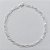 PULSEIRA FOLHEADA A PRATA COM 50 MILÉSIMOS + VERNIZ DIAMOND - PULSEIRA ELLO 1X3 LARGURA 4MM - TAMANHO: 21CM - FECHO LAGOSTA PRPS001037 - Imagem 1