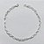 PULSEIRA FOLHEADA A PRATA COM 50 MILÉSIMOS + VERNIZ DIAMOND - PULSEIRA ELLO 1X1 LARGURA 4MM - TAMANHO: 21CM - FECHO LAGOSTA PRPS001037 - Imagem 1