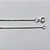 PULSEIRA FOLHEADA A PRATA COM 50 MILÉSIMOS + VERNIZ DIAMOND - PULSEIRA RABO DE RATO - TAMANHO: 21CM PRPS001048 - Imagem 2