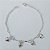 PULSEIRA FOLHEADA A PRATA COM 50 MILÉSIMOS + VERNIZ DIAMOND - PULSEIRA COM CORAÇÕES LISOS- TAMANHO: 19CM - FECHO LAGOSTA PRPS001050 - Imagem 1