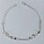 PULSEIRA FOLHEADA A PRATA COM 50 MILÉSIMOS + VERNIZ DIAMOND - PULSEIRA COM PÉROLAS- TAMANHO: 18CM - FECHO LAGOSTA PRPS001052 - Imagem 1