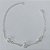 PULSEIRA FOLHEADA A PRATA COM 50 MILÉSIMOS + VERNIZ DIAMOND - PULSEIRA COM BOLAS BRILHANTES - TAMANHO: 19CM - FECHO LAGOSTA PRPS001054 - Imagem 1