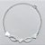 PULSEIRA FOLHEADA A PRATA COM 50 MILÉSIMOS + VERNIZ DIAMOND - PULSEIRA COM CORAÇÕES LISOS - TAMANHO: 17CM - FECHO LAGOSTA PRPS001060 - Imagem 1