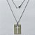 GARGANTILHA EM AÇO INOXIDÁVEL - (BCOL033) CORRENTE ELO PORTUGUÊS 50CM (E1320) COM PINGENTE RETANGULAR CRUCIFIXO VAZADO 20X30MM - FECHO LAGOSTA - (AÇO1367) ACGG000224 - Imagem 1