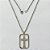 GARGANTILHA EM AÇO INOXIDÁVEL (BCOL033) CORRENTE ELO PORTUGUÊS 50CM (E1322) COM PINGENTE RETANGULAR CRUCIFIXO VAZADO 18X29MM - FECHO LAGOSTA - (AÇO1368) ACGG000225 - Imagem 1