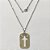 GARGANTILHA EM AÇO INOXIDÁVEL -(ACO07) CORRENTE ELO PORTUGUÊS 50CM (E1323) COM PINGENTE RETANGULAR CRUCIFIXO VAZADO 19X30MM - FECHO LAGOSTA - (AÇO1369) ACGG000226 - Imagem 1